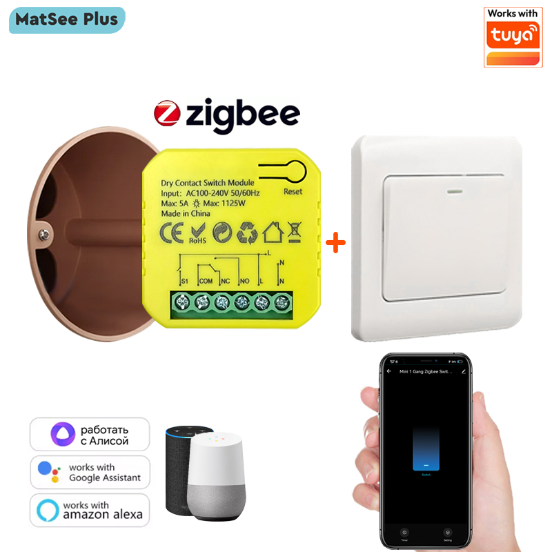 Smart ZigBee Dry Contact Switc - Smart Home Plus review and price