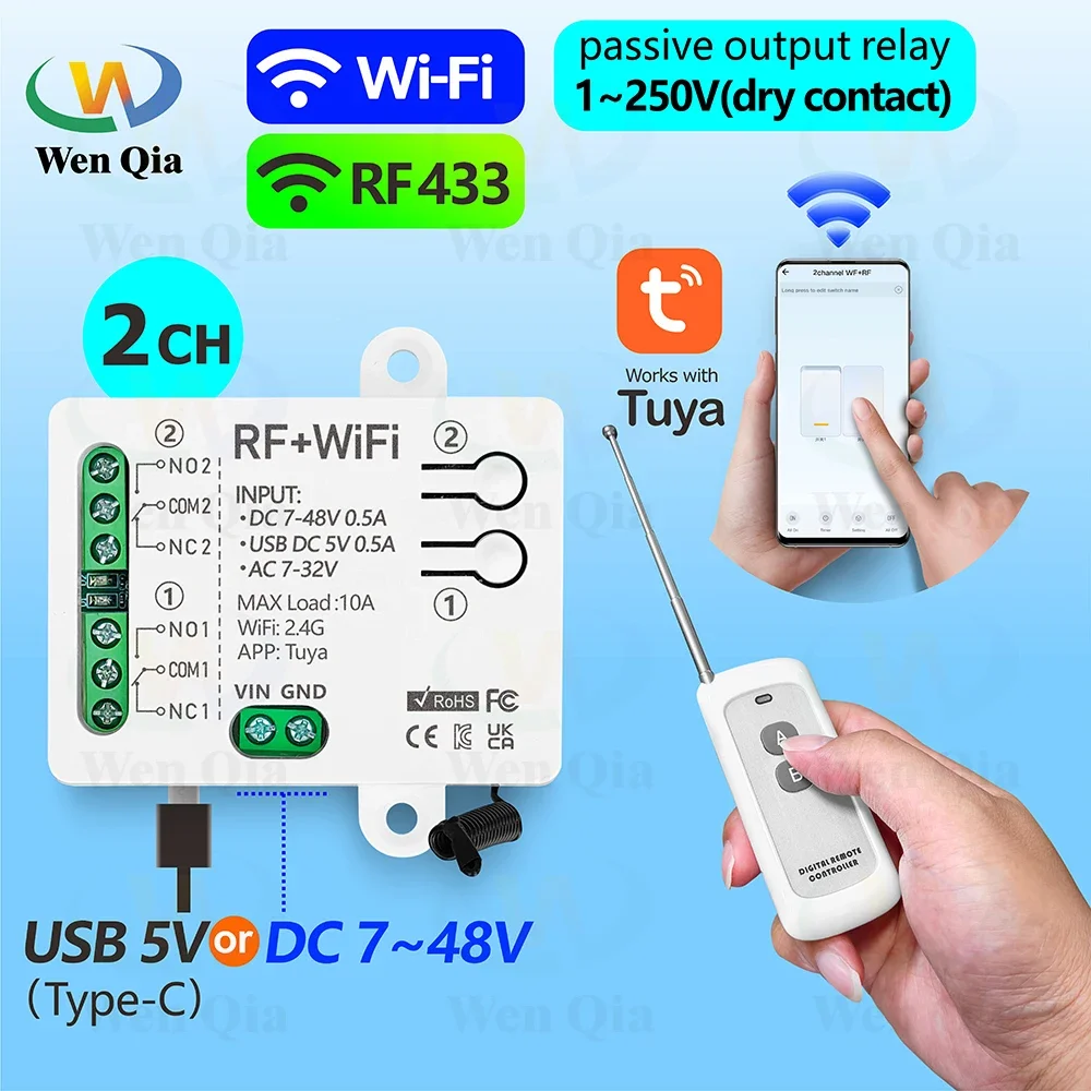 2CH Smart Light Switch Tuya,Wi - Universal Remote Smart Home review and price